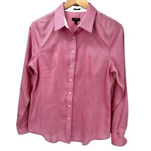 Talbots Rose Button-Down Blouse